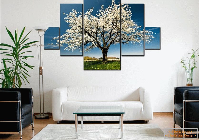Foto sobre lienzo como elemento de decoración de su apartamento