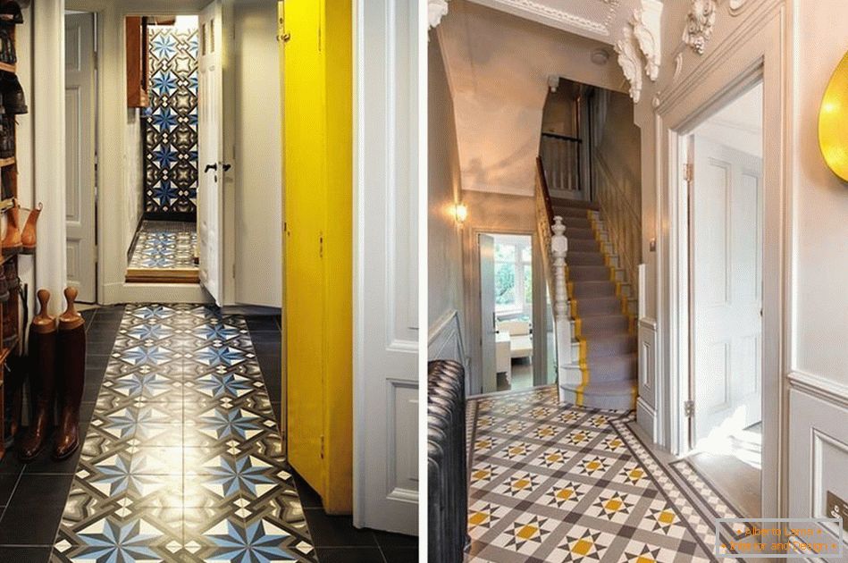 Azulejos brillantes para diseño de piso