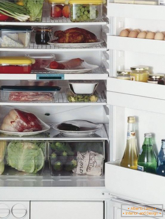 organización del refrigerador