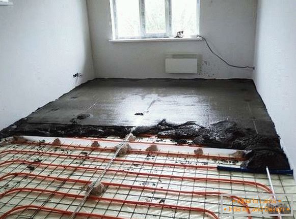 Cómo hacer un piso cálido en una casa privada, foto 25