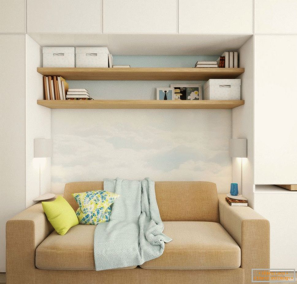 Diseño de una sala de estar en un apartamento pequeño
