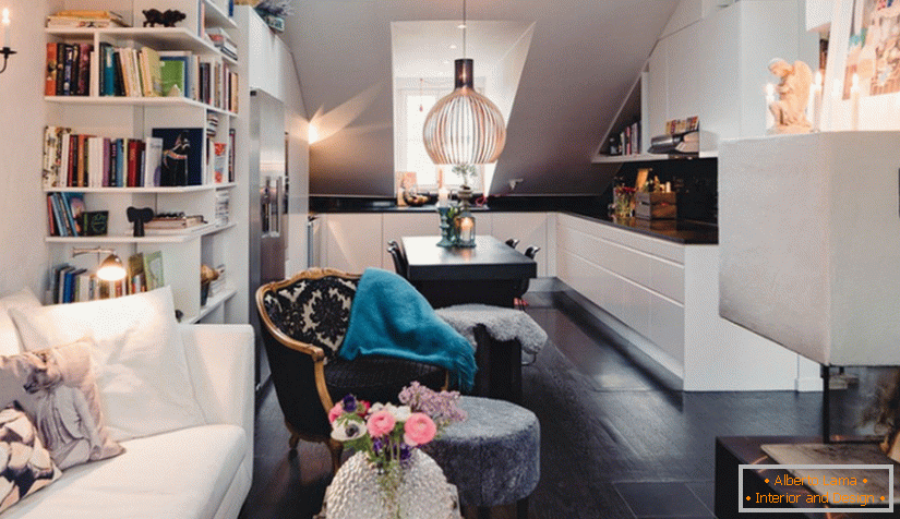 Diseño moderno de un pequeño apartamento