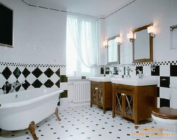 ejemplos de diseño de mosaicos en la foto del baño, foto 15
