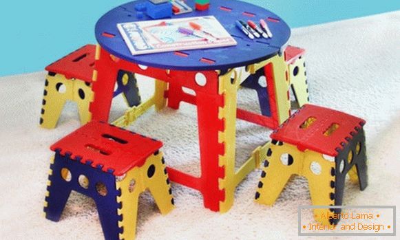 mesa plegable para niños 