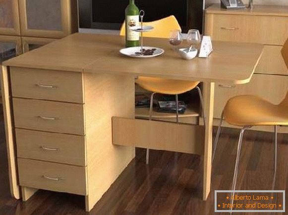 mesa de comedor con un cajón, foto 29