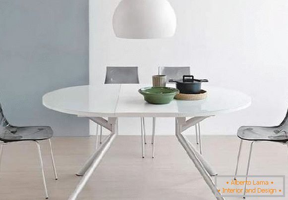 mesa, vidrio, plegable, foto 37