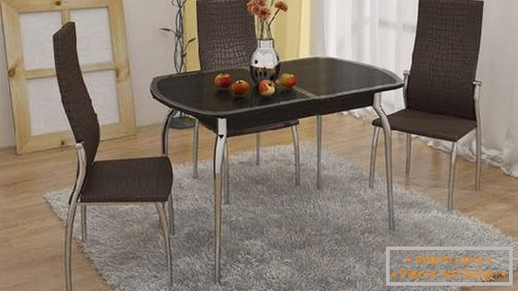 mesa de comedor, plegable, rectangular, foto 60