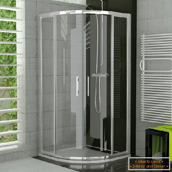 puertas semicirculares para una ducha, foto 22
