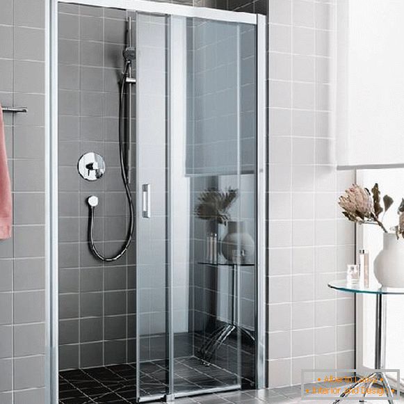 puertas de ducha, vidrio, correderas, foto 4