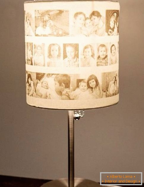 Lámpara de mesa de fotos