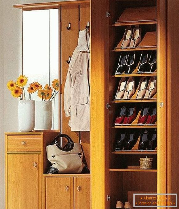 armario para zapatos en el pasillo, foto 39