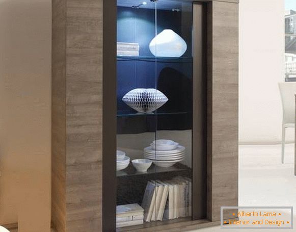 Armario moderno armario para platos en la sala de estar