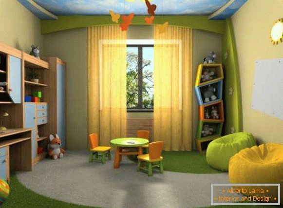 diseño de cortinas para una habitación infantil para niño, foto 3