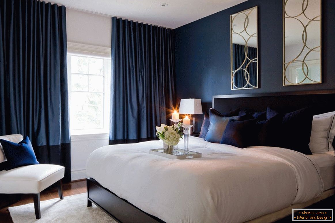 Diseño de dormitorio en azul