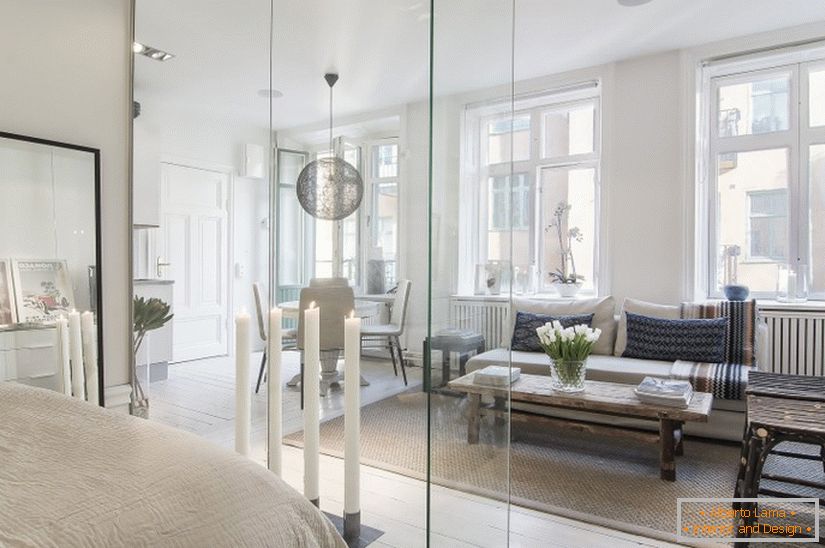 Diseño de interiores квартиры в Швеции