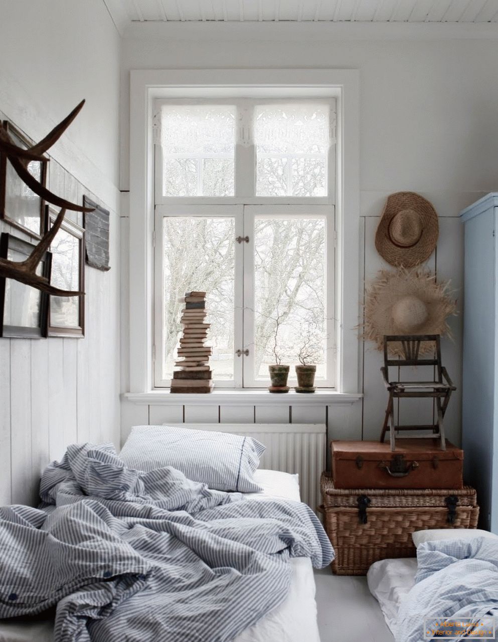 Estilo escandinavo en el interior del dormitorio, sus características y características