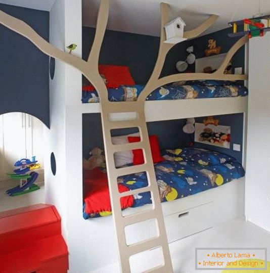 Diseño elegante de la habitación de los niños para niños
