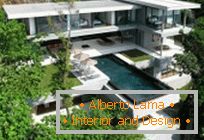 Arquitectura moderna: villa de lujo sobre el mar de Andaman en Tailandia