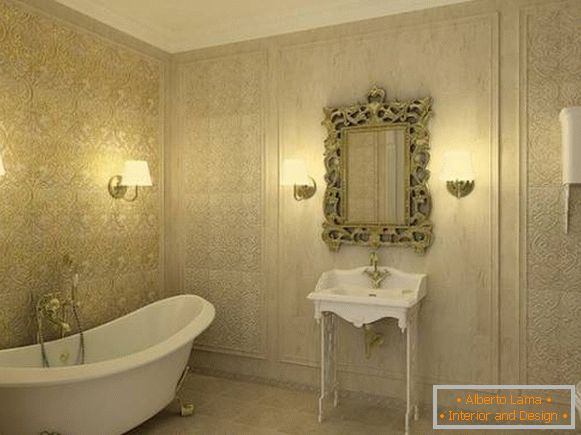 lámpara de pared para baño en estilo clásico, foto 23