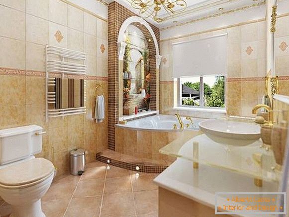 diseño de baño en estilo clásico, foto 9