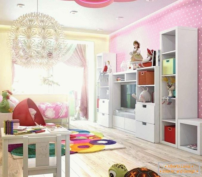 Diseño de una habitación para niños en el interior de un apartamento de dos habitaciones - foto