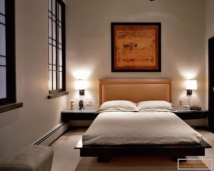 Dormitorio en estilo minimalista