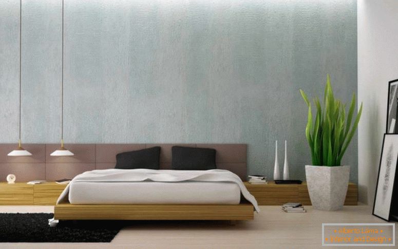 Dormitorio en el estilo del minimalismo - 70 fotos del