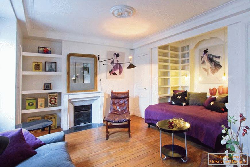 Interior de un pequeño apartamento en París