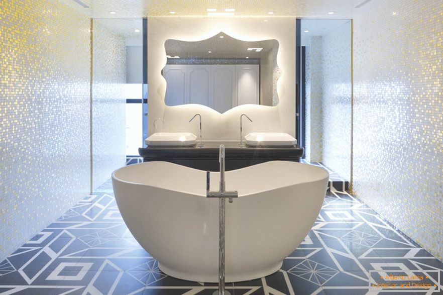 Cuarto de baño elegante apartamento en Beijing