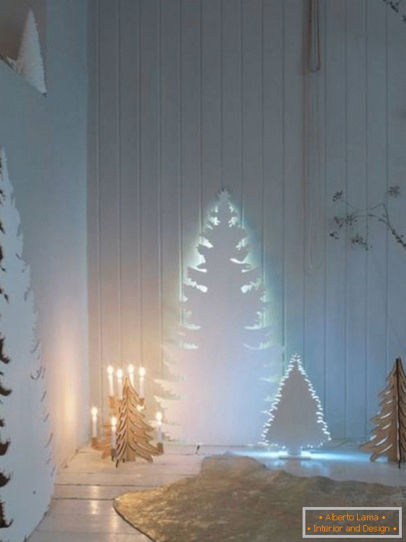 Decoración festiva con tira LED