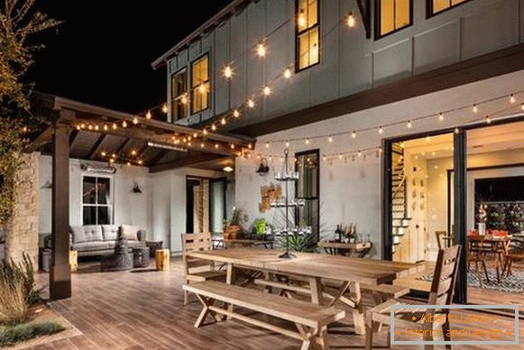 Hermosas terrazas de madera a la casa - foto 2016