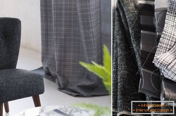 Tweed para tapicería y cortinas de muebles - tendencias de otoño 2015