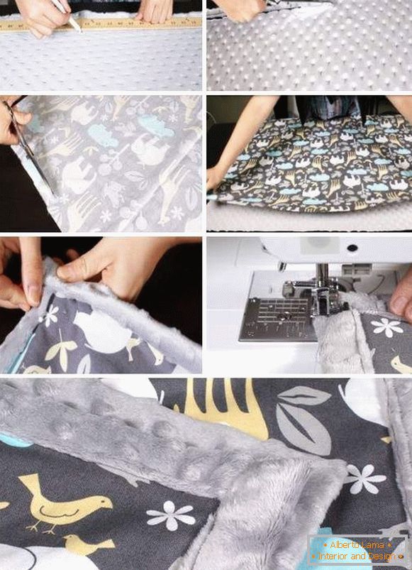 Cómo coser una colcha en una cama con tus propias manos