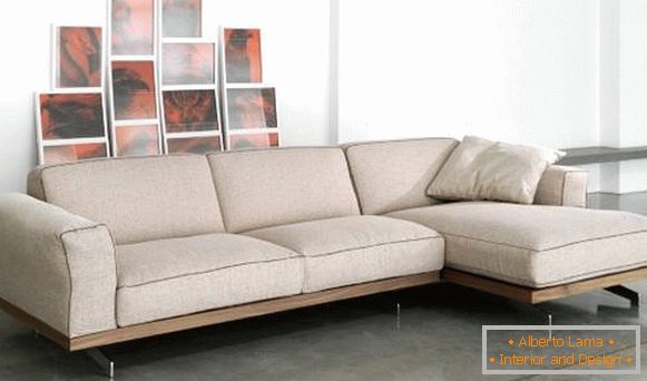 Sofá pequeño de la esquina - foto de un sofá con estilo