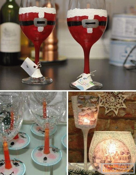 Ideas para decorar la mesa de Año Nuevo - gafas de celebración