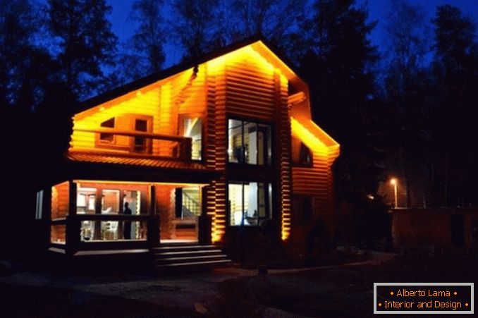 seguimiento de iluminación en una casa de campo, foto 24