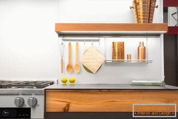 Стyльные современные аксессуары для рейлyнгов на кухню - фото