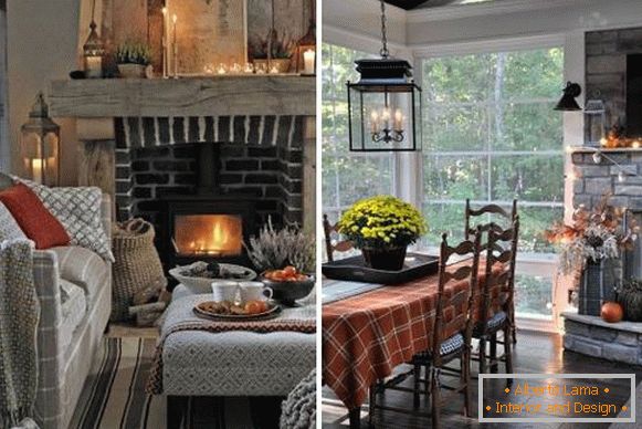 Las mejores decoraciones de otoño para el interior - selección de fotos