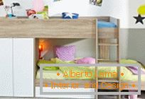 Opciones de diseño детской комнаты с двухъярусной кроватью