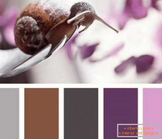 Paleta púrpura lujosa