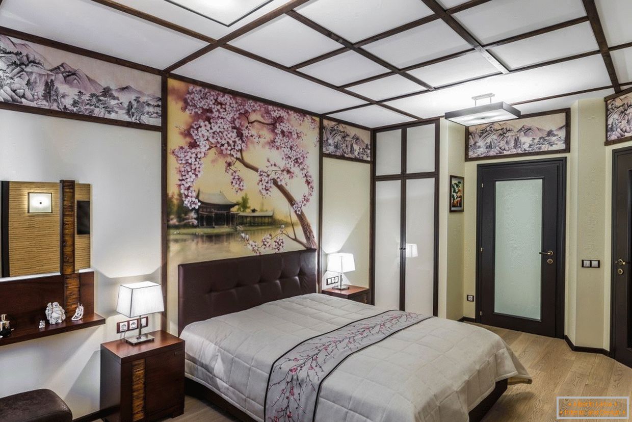 Dormitorio interior в японском стиле