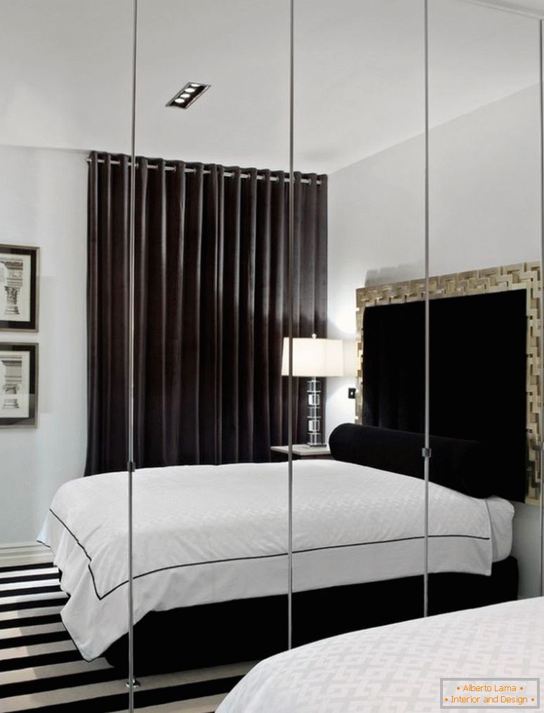 Espejo en el dormitorio: ejemplos de fotografías de